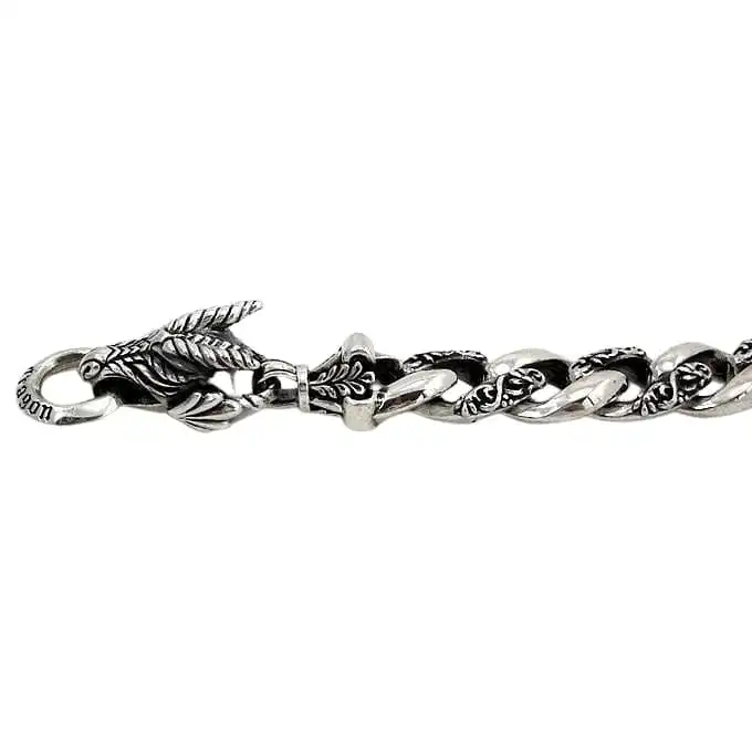 Bikerringshop 925 Sterling Silver Dragon Griffin Bracelet 9 Bikerringshop 925 Sterling Silver Dragon Griffin Bracelet - Image 7