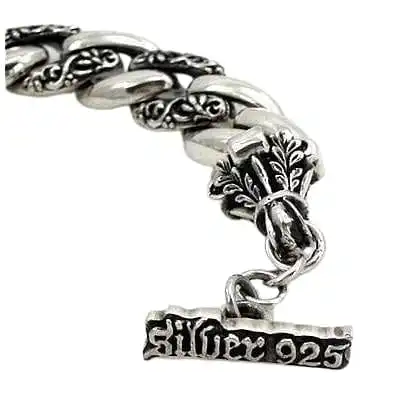 Bikerringshop 925 Sterling Silver Dragon Griffin Bracelet 8 Bikerringshop 925 Sterling Silver Dragon Griffin Bracelet - Image 6