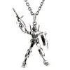 Bikerringshop Sterling Silver Gundam Pendant Necklace -Outlet Rings Store gundam necklace