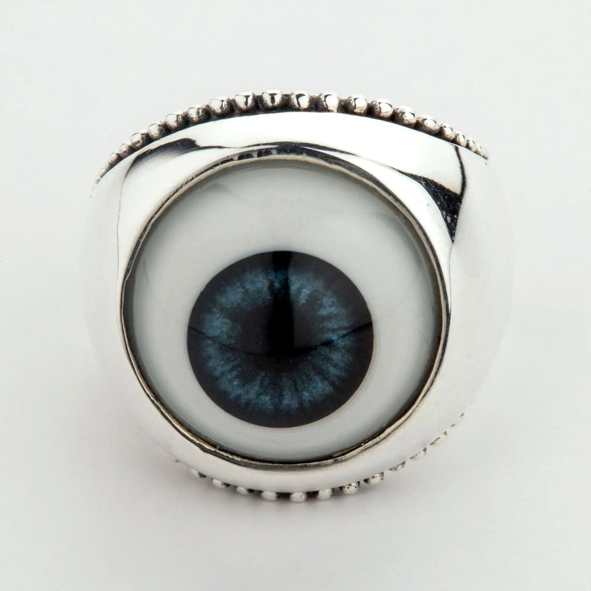 Bikerringshop Handmade Evil Eye Ladies Ring 4 Bikerringshop Handmade Evil Eye Ladies Ring - Image 2