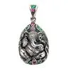 Bikerringshop Sterling Silver Hindu Amulet Ganesh Pendant 1 Bikerringshop Sterling Silver Hindu Amulet Ganesh Pendant -Outlet Rings Store hindu amulet ganesh pendant