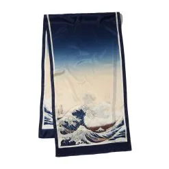 Outlet Rings Store -Outlet Rings Store hokusai great wave oblong silk scarf 1
