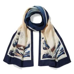 Outlet Rings Store 35 The Metropolitan Museum Of Art Hokusai Great Wave Oblong Silk Scarf
