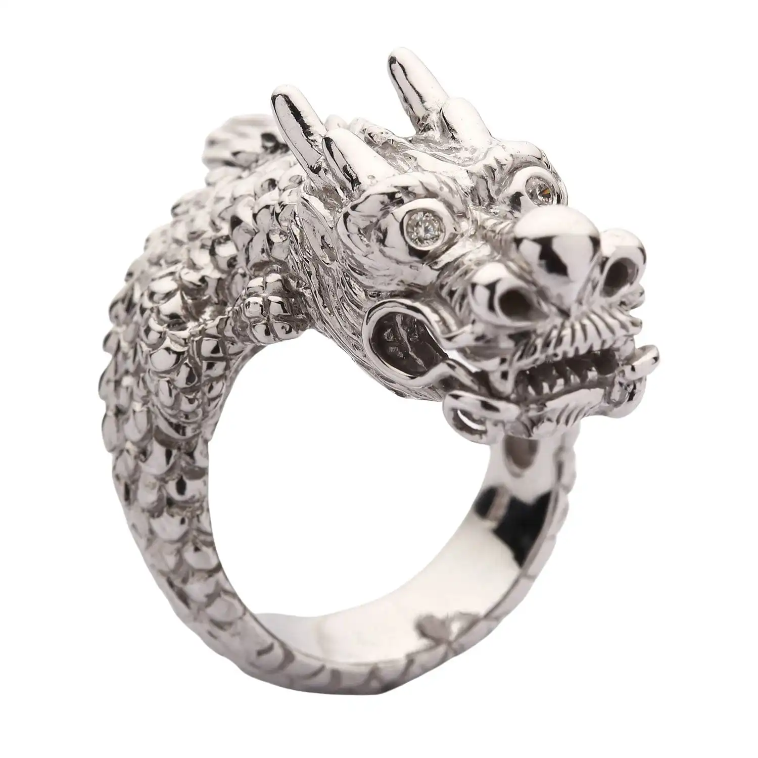 Bikerringshop Handmade Silver Dragon Ring 6 Bikerringshop Handmade Silver Dragon Ring - Image 4