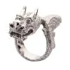 Bikerringshop Handmade Silver Dragon Ring 1 Bikerringshop Handmade Silver Dragon Ring -Outlet Rings Store huge silver dragon ring 3