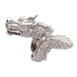 Bikerringshop Handmade Silver Dragon Ring 16 Bikerringshop Handmade Silver Dragon Ring -Outlet Rings Store huge silver dragon ring 7