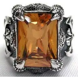 Bikerringshop Imperial Sterling Silver Gothic Ring 4 Bikerringshop Imperial Sterling Silver Gothic Ring - Image 2