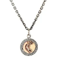 Bikerringshop Sterling Silver Skull Indian Liberty Coin Pendant -Outlet Rings Store indian liberty coin necklace 2