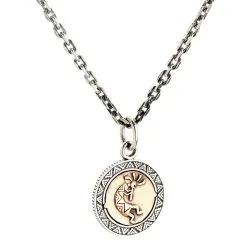 Bikerringshop Sterling Silver Skull Indian Liberty Coin Pendant -Outlet Rings Store indian liberty coin necklace 6