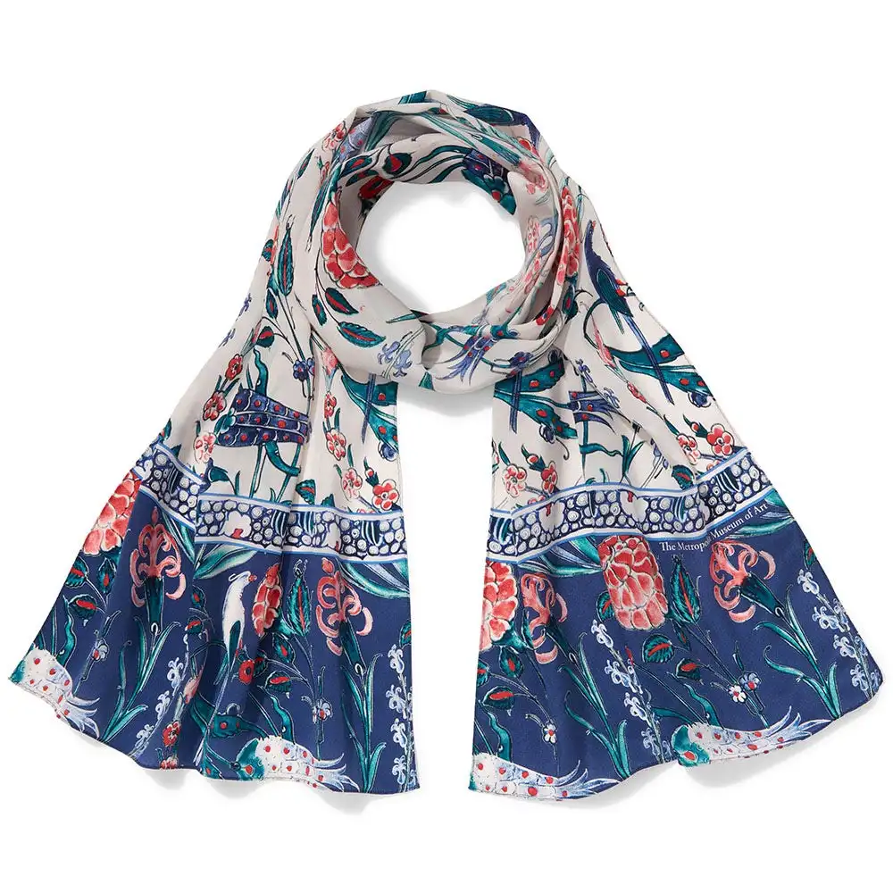 The Metropolitan Museum Of Art Iznik Garden Silk Scarf 2 The Metropolitan Museum Of Art Iznik Garden Silk Scarf