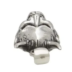 Bikerringshop Silver Japanese Devil Oni Mask Pendant -Outlet Rings Store japanese demon silver biker pendant 4