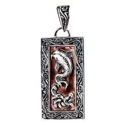 Bikerringshop Japanese Koi Silver Pendants