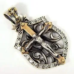 Bikerringshop 925 Sterling Silver Crucifix Jesus Pendant -Outlet Rings Store jesus pendant 4