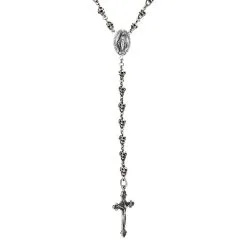 Bikerringshop Sterling Silver Skull Jesus Chain Necklace -Outlet Rings Store jesus skull chain necklace 10