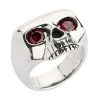 Bikerringshop Sterling Silver Red Eyes Skull Rings -Outlet Rings Store johnny depp ring 4 a8040c50 fe15 43a1 8670 d97e45db8403