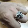 Bikerringshop Sterling Silver Johnny Depp Skull Rings -Outlet Rings Store johnny depp skull ring 16