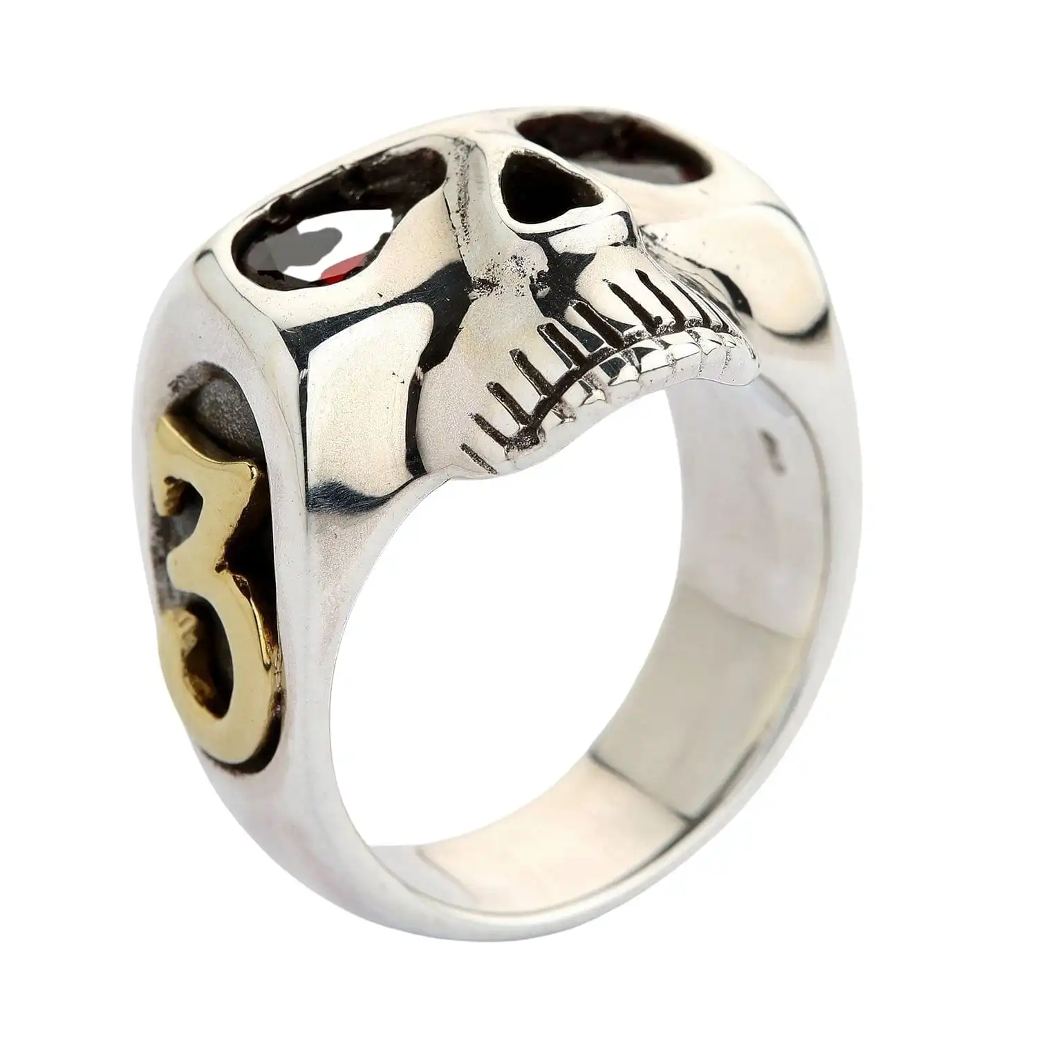 Bikerringshop Sterling Silver Johnny Depp Skull Rings 11 Bikerringshop Sterling Silver Johnny Depp Skull Rings - Image 9
