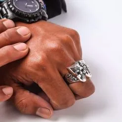 Bikerringshop Sterling Silver Skull Joker Clown Biker Ring 13 Bikerringshop Sterling Silver Skull Joker Clown Biker Ring -Outlet Rings Store joker clown biker ring 12