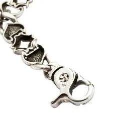 Bikerringshop Knight Rider Sterling Silver Mens Bracelet -Outlet Rings Store knight rider sterling silver mens bracelet 8