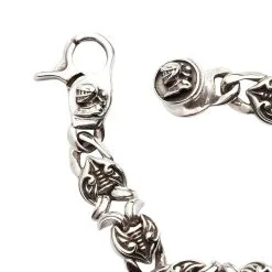 Bikerringshop Knight Rider Sterling Silver Mens Bracelet -Outlet Rings Store knight rider sterling silver mens bracelet 9