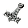 Bikerringshop Sterling Silver Knot Thors Hammer Pendant -Outlet Rings Store knot thors hammer pendant