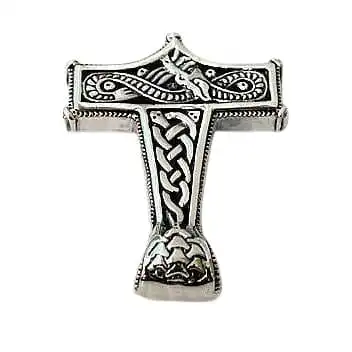 Bikerringshop Sterling Silver Knot Thors Hammer Pendant 7 Bikerringshop Sterling Silver Knot Thors Hammer Pendant - Image 5