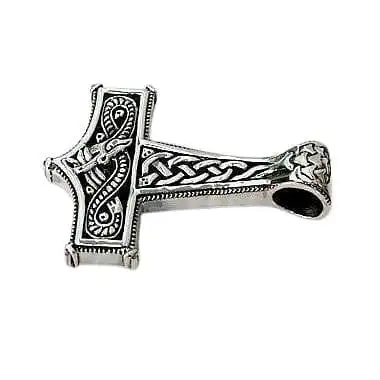 Bikerringshop Sterling Silver Knot Thors Hammer Pendant 11 Bikerringshop Sterling Silver Knot Thors Hammer Pendant - Image 9
