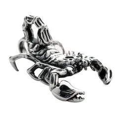Bikerringshop 925 Sterling Silver Large Scorpion Pendant