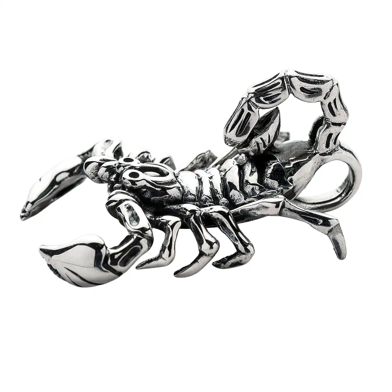 Bikerringshop 925 Sterling Silver Large Scorpion Pendant 5 Bikerringshop 925 Sterling Silver Large Scorpion Pendant - Image 3