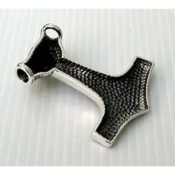 Bikerringshop Sterling Silver Lion Thors Hammer Viking Pendant -Outlet Rings Store lion thors hammer viking pendant 3