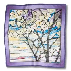 The Metropolitan Museum Of Art Louis C. Tiffany Magnolias And Irises Silk Neckerchief