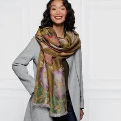 Outlet Rings Store -Outlet Rings Store louis c tiffany morning glories wool blend shawl 1