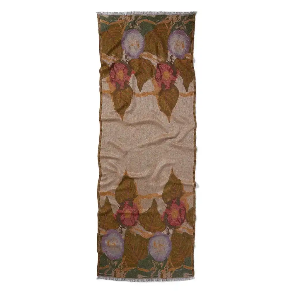 The Metropolitan Museum Of Art Louis C. Tiffany Morning Glories Wool-Blend Shawl 7 The Metropolitan Museum Of Art Louis C. Tiffany Morning Glories Wool-Blend Shawl - Image 5