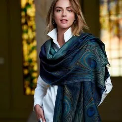 The Metropolitan Museum Of Art Louis C. Tiffany Peacock Feather Wool-Blend Shawl -Outlet Rings Store louis c tiffany peacock feather wool blend shawl 4