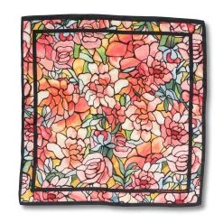 The Met Store Louis C. Tiffany Peonies Silk Neckerchief