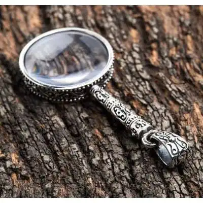 Bikerringshop Magnifying Glass Silver Pendant 5 Bikerringshop Magnifying Glass Silver Pendant - Image 3