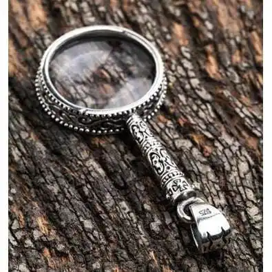 Bikerringshop Magnifying Glass Silver Pendant 6 Bikerringshop Magnifying Glass Silver Pendant - Image 4