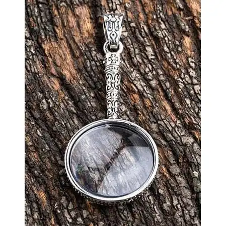 Bikerringshop Magnifying Glass Silver Pendant 10 Bikerringshop Magnifying Glass Silver Pendant - Image 8