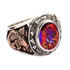 Bikerringshop Sterling Silver Japanese Fortune Maneki-Neko Cat Ring -Outlet Rings Store maneki neko cat ring 2