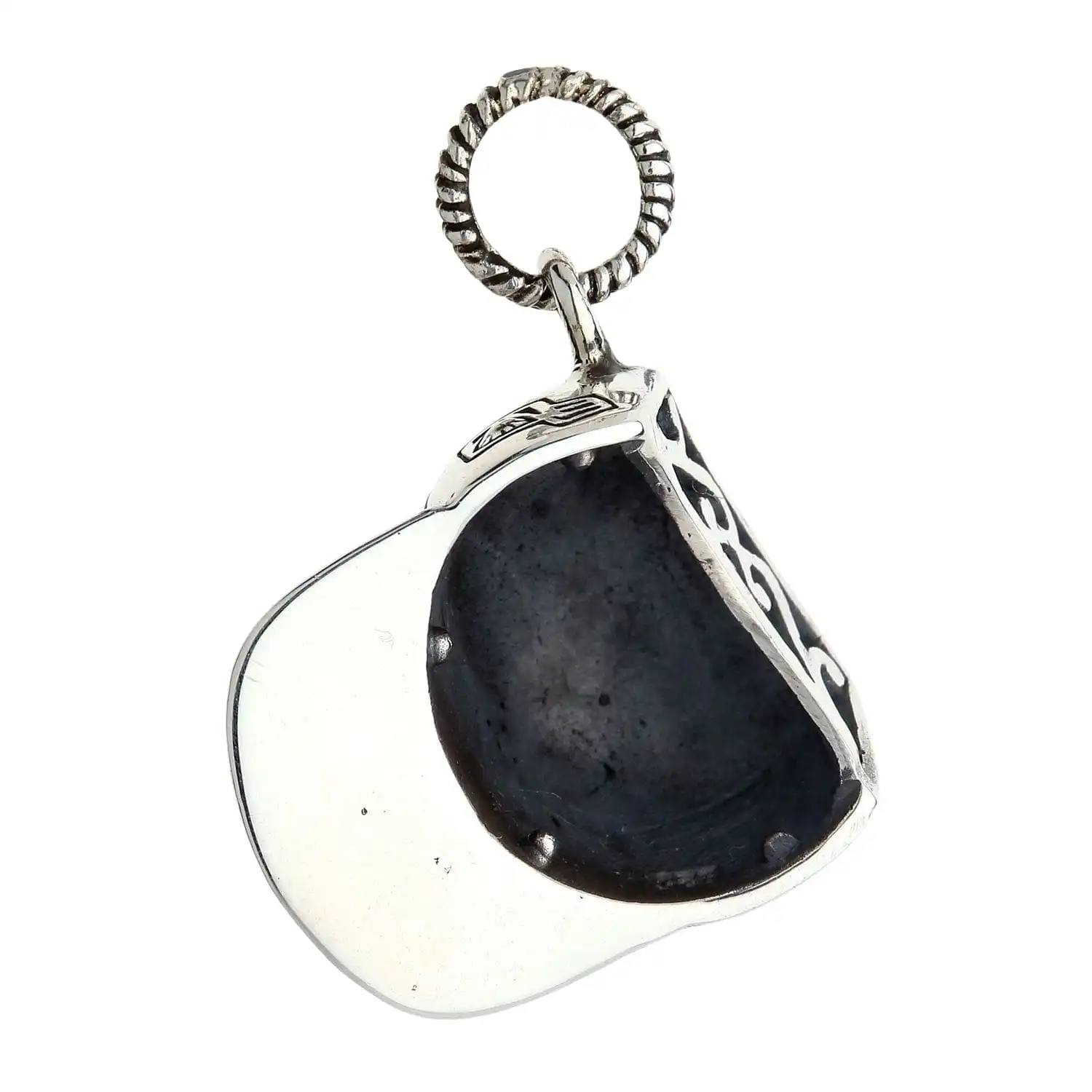 Bikerringshop Sterling Silver Marijuana Leaf Cap Pendant 6 Bikerringshop Sterling Silver Marijuana Leaf Cap Pendant - Image 4