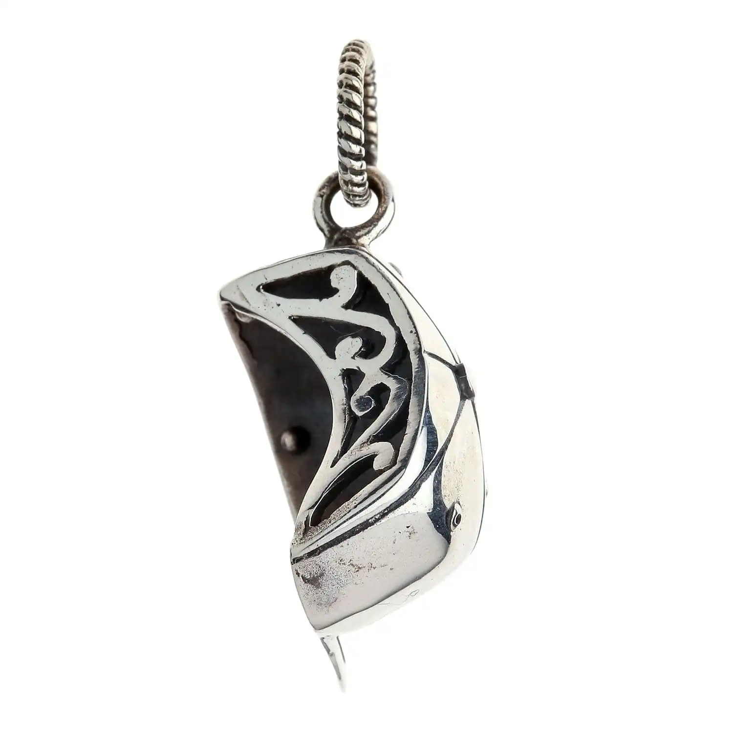 Bikerringshop Sterling Silver Marijuana Leaf Cap Pendant 7 Bikerringshop Sterling Silver Marijuana Leaf Cap Pendant - Image 5