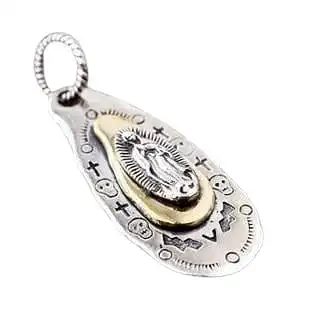 Bikerringshop Sterling Silver Mary Angel Pendant 4 Bikerringshop Sterling Silver Mary Angel Pendant - Image 2