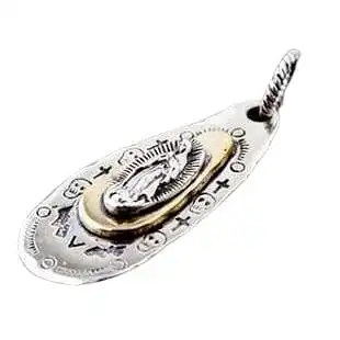 Bikerringshop Sterling Silver Mary Angel Pendant 5 Bikerringshop Sterling Silver Mary Angel Pendant - Image 3