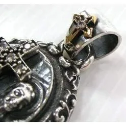 Bikerringshop Sterling Silver Diamond Cross Mary Pendants -Outlet Rings Store mary pendants 4