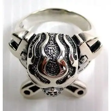 Bikerringshop Mechanic Wrench Cross Skull Ring 4 Bikerringshop Mechanic Wrench Cross Skull Ring - Image 2
