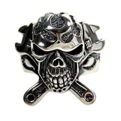 Bikerringshop Mechanic Wrench Cross Skull Ring 12 Bikerringshop Mechanic Wrench Cross Skull Ring -Outlet Rings Store mechanic wrench cross skull ring 5