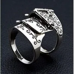 Bikerringshop Black Cross 925 Sterling Silver Medieval Armor Rocker Ring 23 Bikerringshop Black Cross 925 Sterling Silver Medieval Armor Rocker Ring -Outlet Rings Store medieval armor ring 10