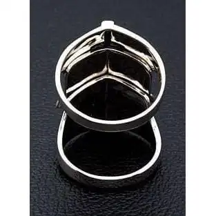 Bikerringshop Black Cross 925 Sterling Silver Medieval Armor Rocker Ring 6 Bikerringshop Black Cross 925 Sterling Silver Medieval Armor Rocker Ring - Image 4