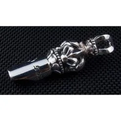Bikerringshop Sterling Silver Medieval Whistle Pendant -Outlet Rings Store medieval whistle pendant 4