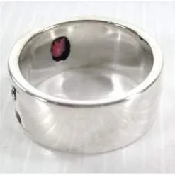 Bikerringshop Sterling Silver Mens Ruby Rings -Outlet Rings Store mens ruby rings 3